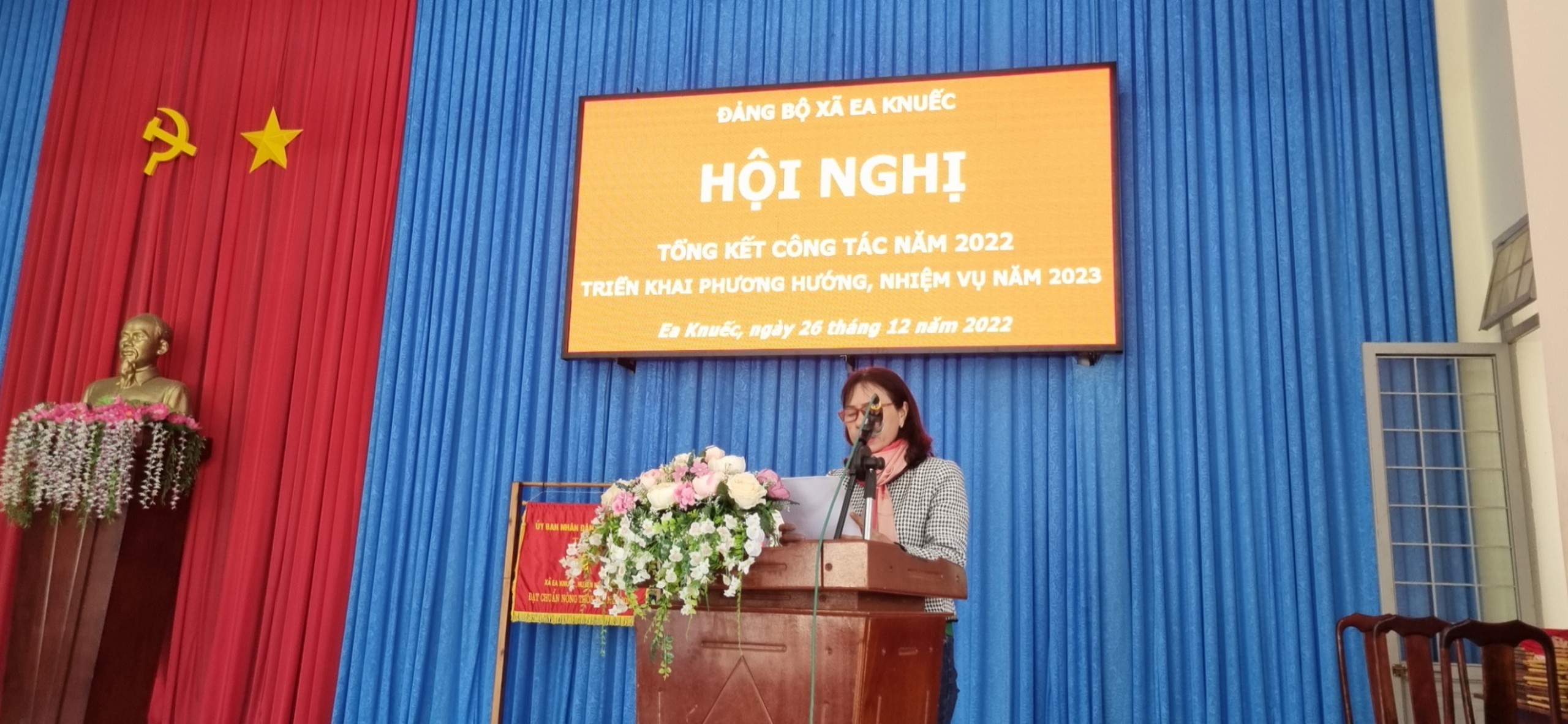 Đảng Bộ Xã Knuếc Tổ Chức Hội Nghị Tổng Kết Thực Hiện Nhiệm Vụ Năm 2022. Triển Khai Phương Hướng Nhiệm Vụ Năm 2023.